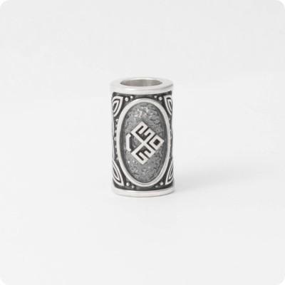 Шарм - богатырь из серебра с оберегом Лельник